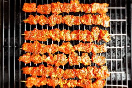 grilled beef skewers
